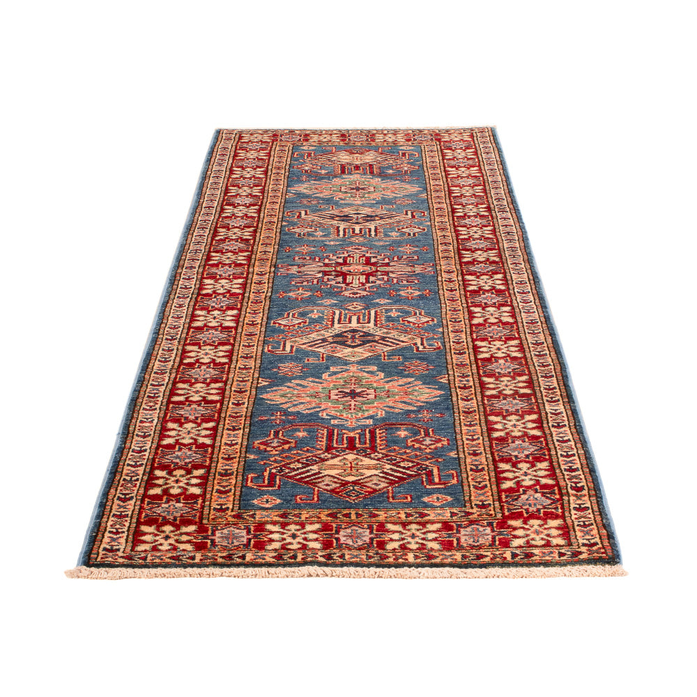 Alfombra de pasillo Alfombra Ziegler - Kazak - 242 x 73 cm - azul