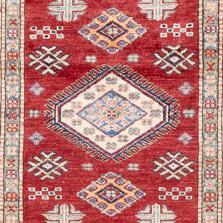 Alfombra de pasillo Alfombra Ziegler - Kazak - 238 x 75 cm - rojo