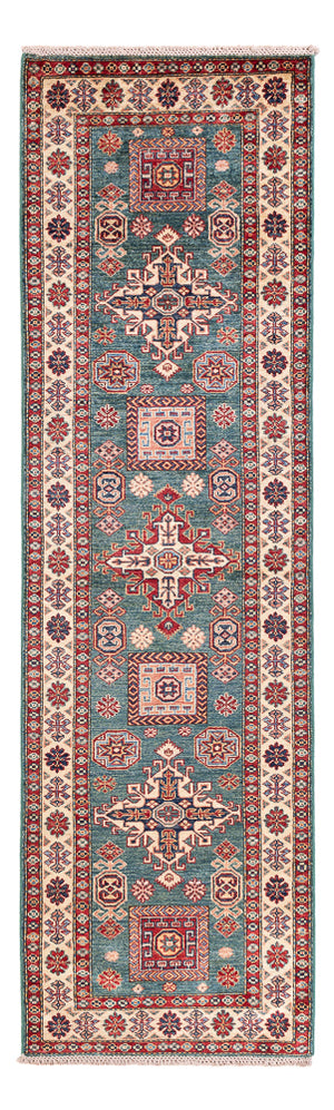 Alfombra de pasillo Alfombra Ziegler - Kazak - 253 x 79 cm - verde oscuro