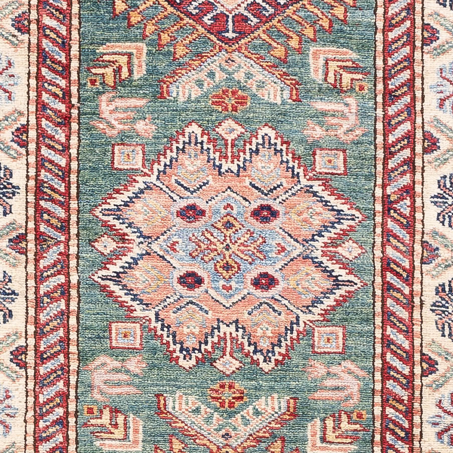 Alfombra de pasillo Alfombra Ziegler - Kazak - 248 x 73 cm - verde oscuro
