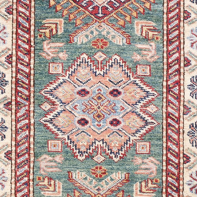 Alfombra de pasillo Alfombra Ziegler - Kazak - 248 x 73 cm - verde oscuro