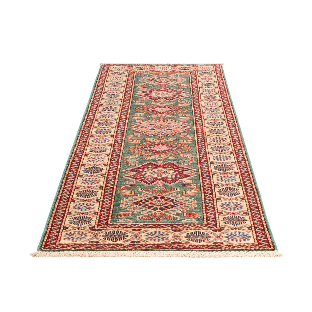 Alfombra de pasillo Alfombra Ziegler - Kazak - 248 x 73 cm - verde oscuro