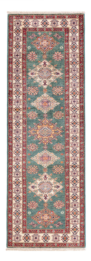 Alfombra de pasillo Alfombra Ziegler - Kazak - 242 x 78 cm - verde