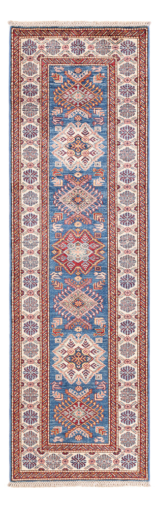Alfombra de pasillo Alfombra Ziegler - Kazak - 246 x 75 cm - azul