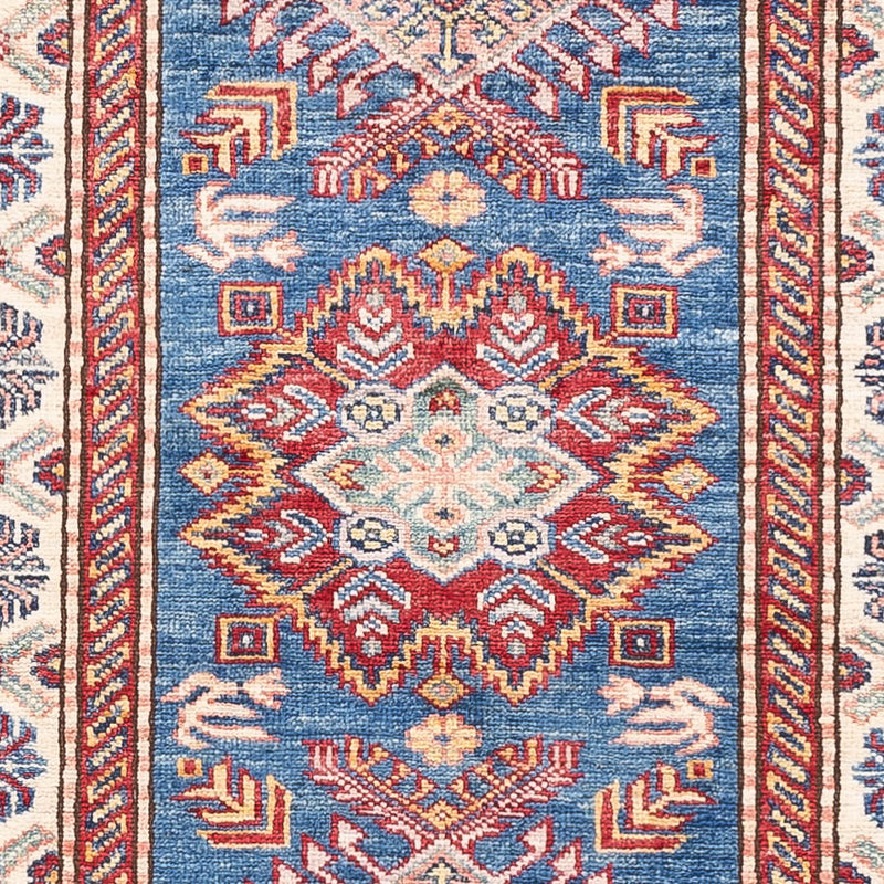 Alfombra de pasillo Alfombra Ziegler - Kazak - 246 x 75 cm - azul
