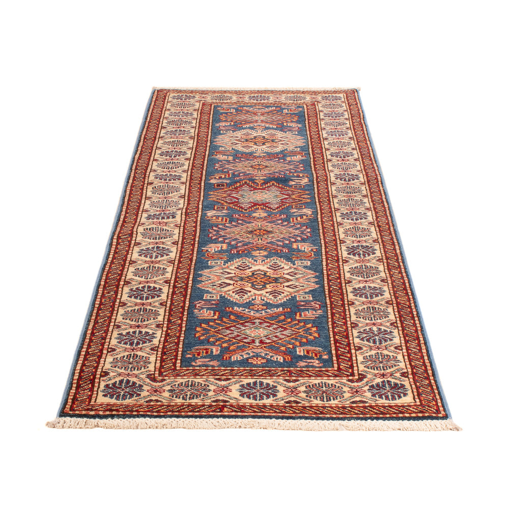 Alfombra de pasillo Alfombra Ziegler - Kazak - 247 x 73 cm - azul