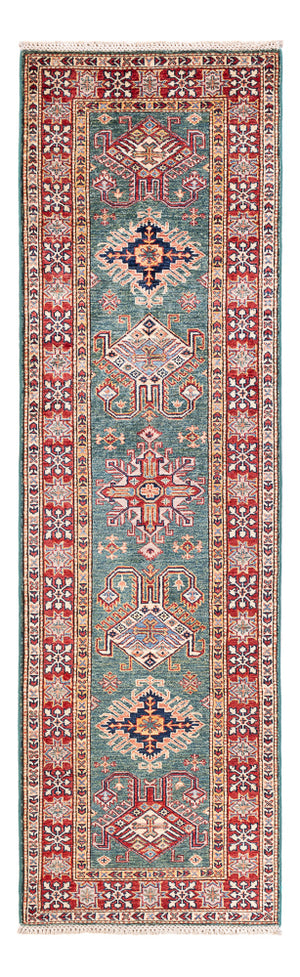 Alfombra de pasillo Alfombra Ziegler - Kazak - 256 x 74 cm - verde