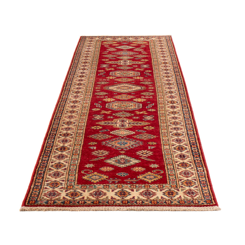 Alfombra de pasillo Alfombra Ziegler - Kazak - 301 x 79 cm - rojo