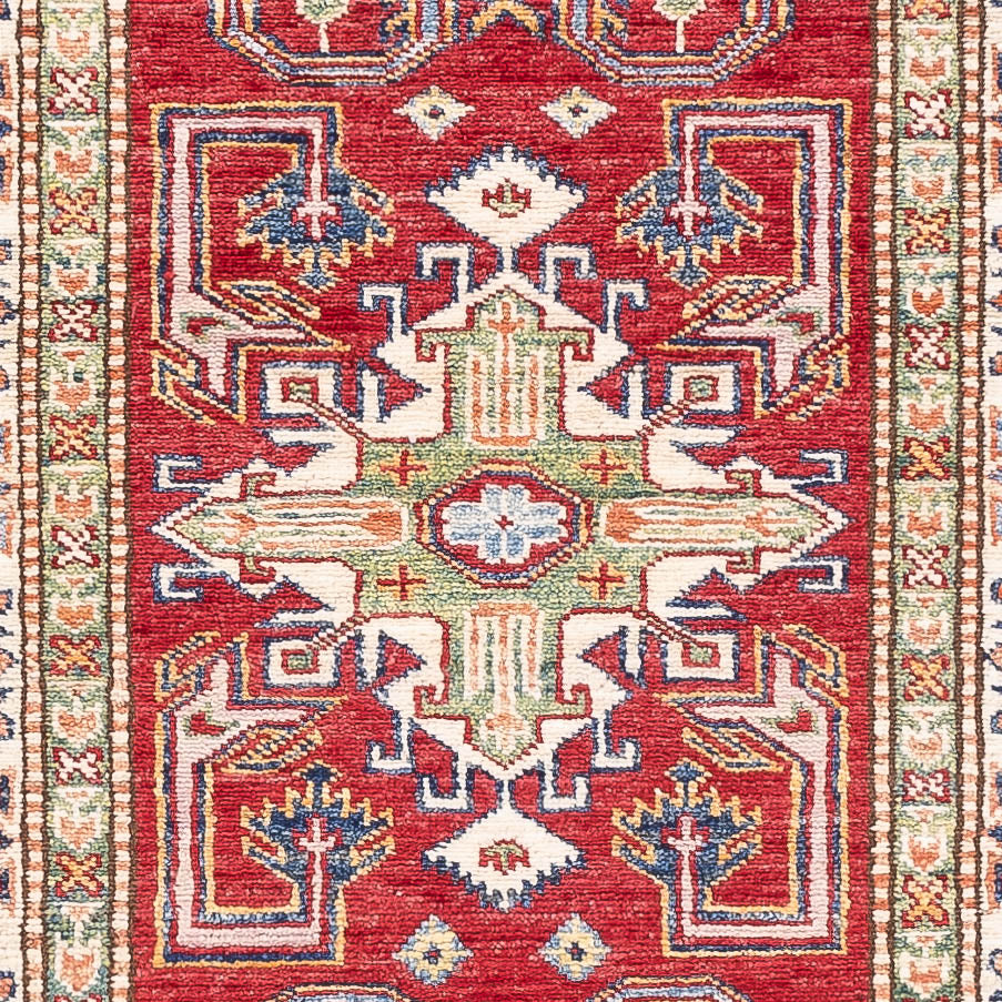 Alfombra de pasillo Alfombra Ziegler - Kazak - 250 x 76 cm - rojo