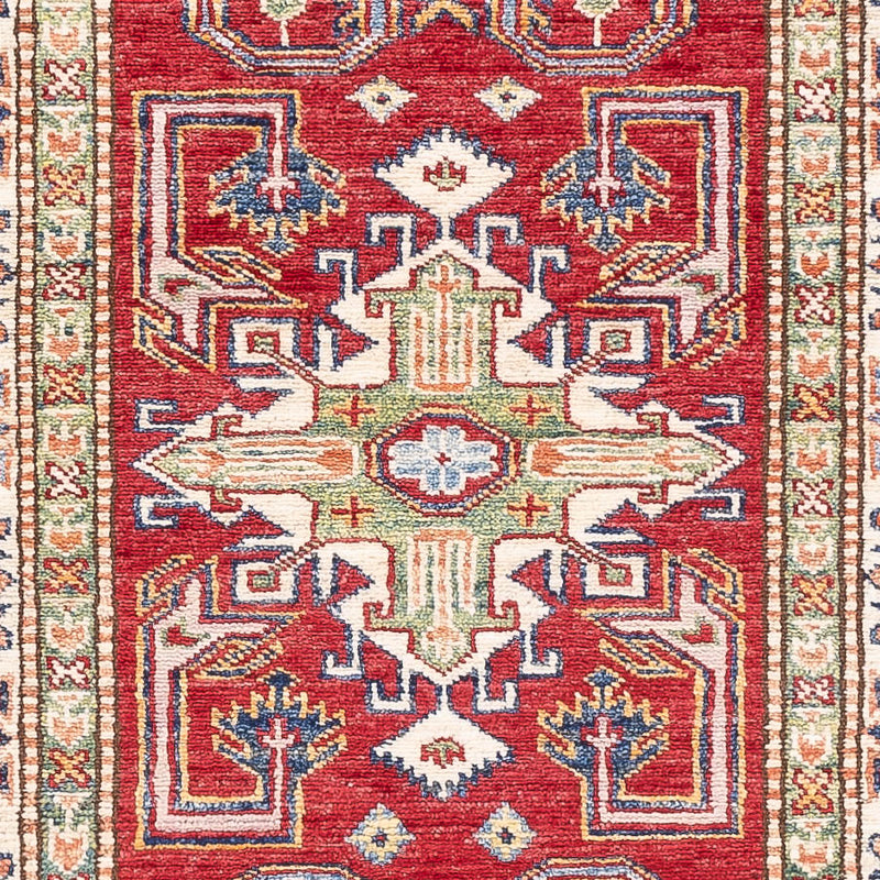 Alfombra de pasillo Alfombra Ziegler - Kazak - 250 x 76 cm - rojo