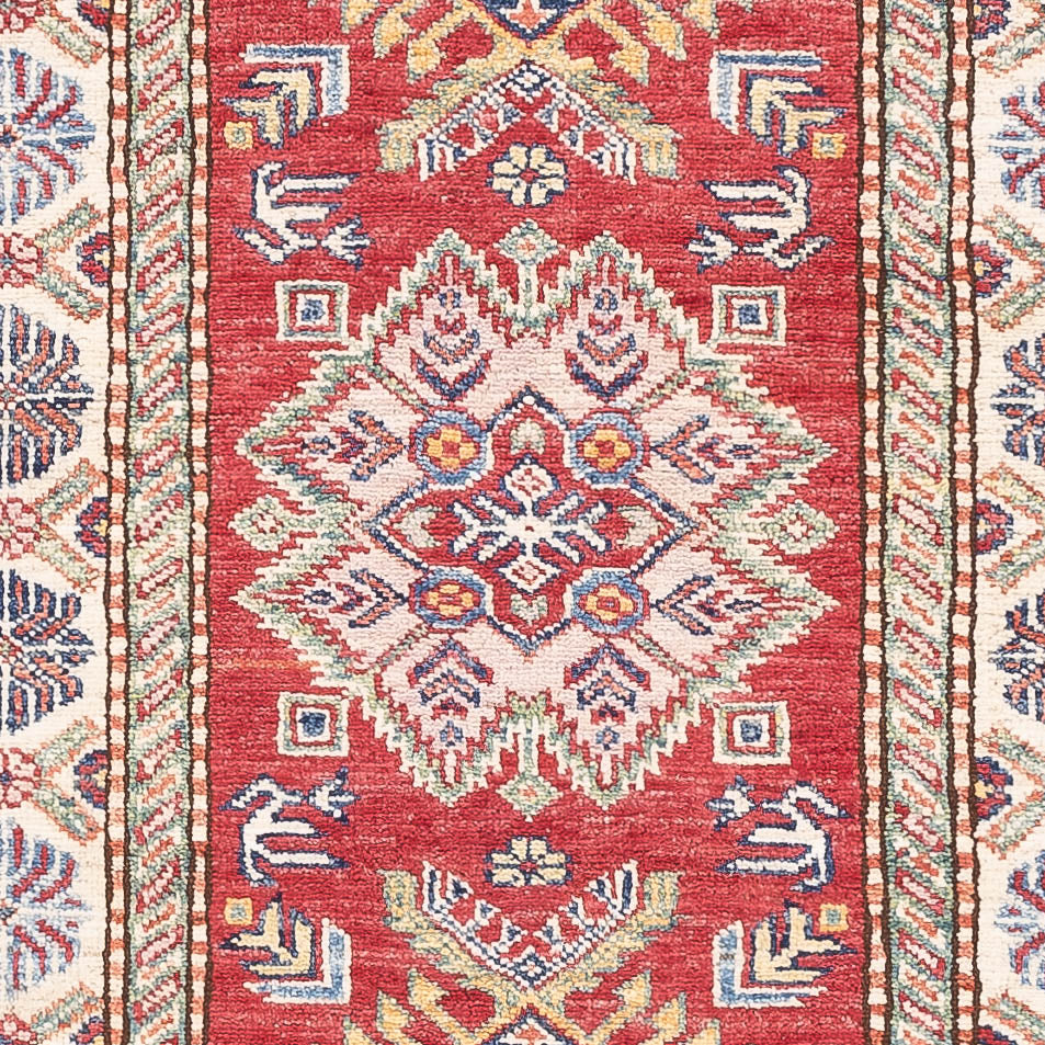 Alfombra de pasillo Alfombra Ziegler - Kazak - 263 x 76 cm - rojo