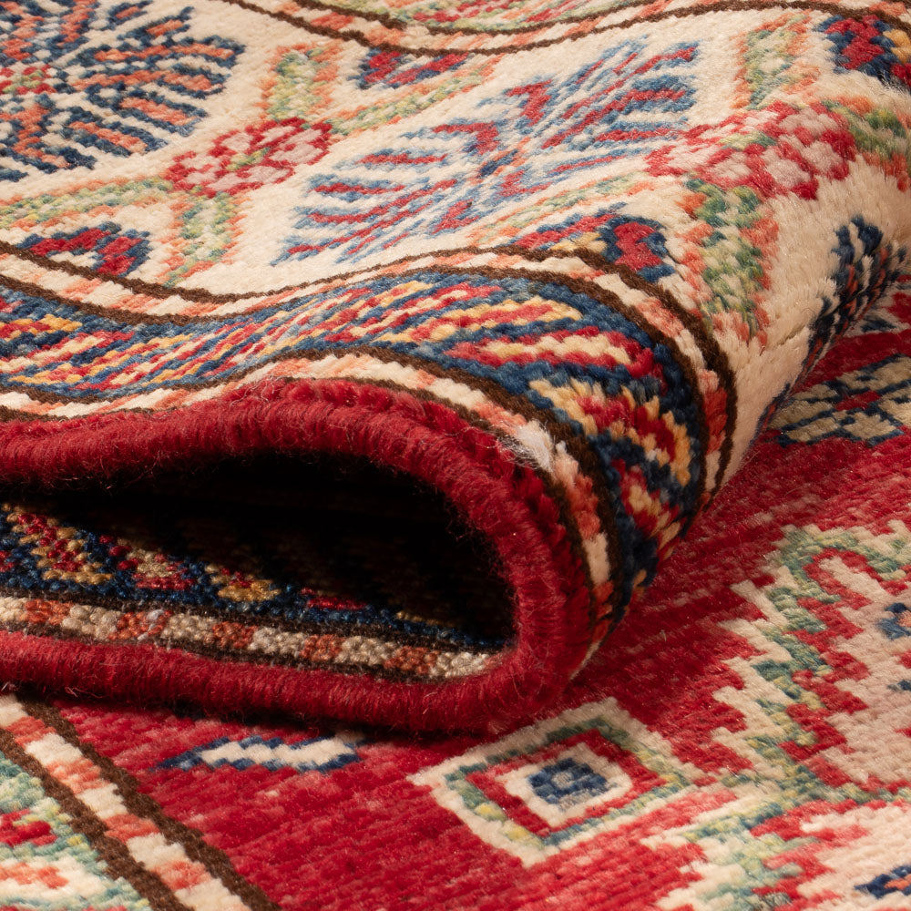 Alfombra de pasillo Alfombra Ziegler - Kazak - 263 x 76 cm - rojo