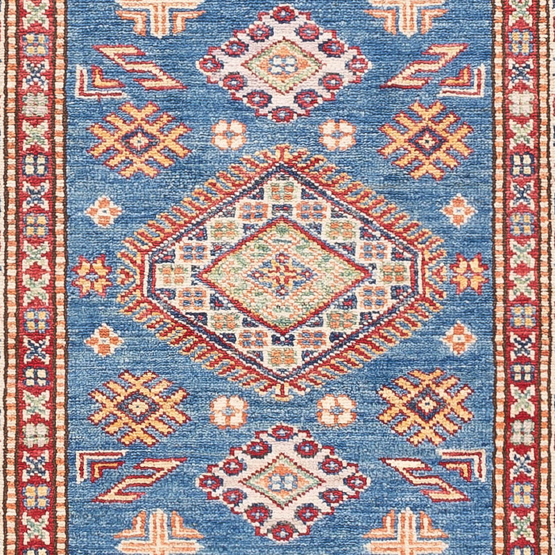 Alfombra de pasillo Alfombra Ziegler - Kazak - 252 x 75 cm - azul