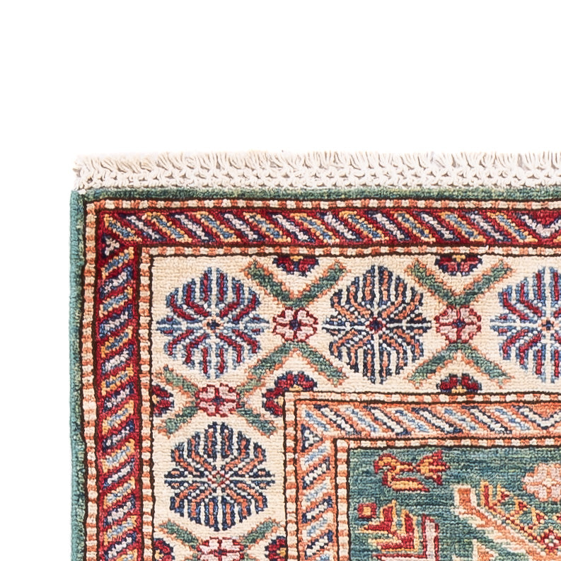 Alfombra de pasillo Alfombra Ziegler - Kazak - 243 x 72 cm - verde claro