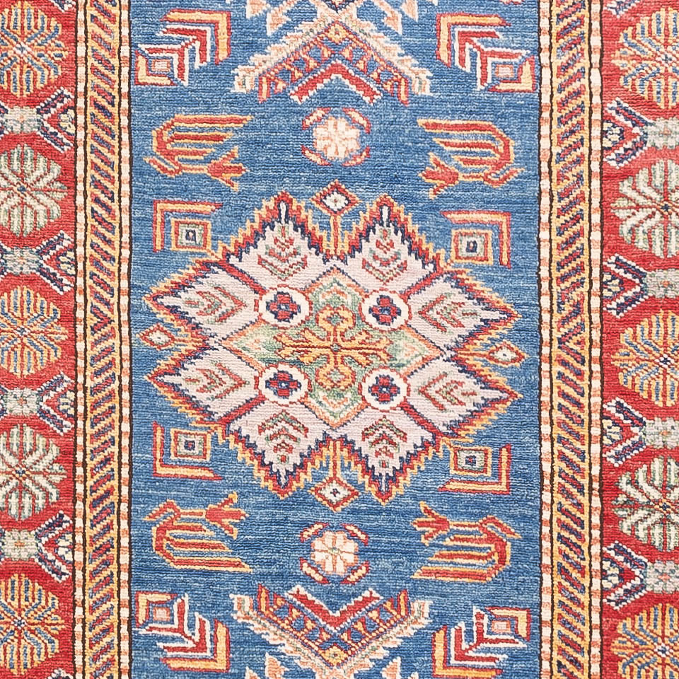 Alfombra de pasillo Alfombra Ziegler - Kazak - 307 x 83 cm - azul