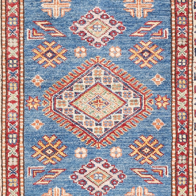 Alfombra de pasillo Alfombra Ziegler - Kazak - 254 x 77 cm - azul