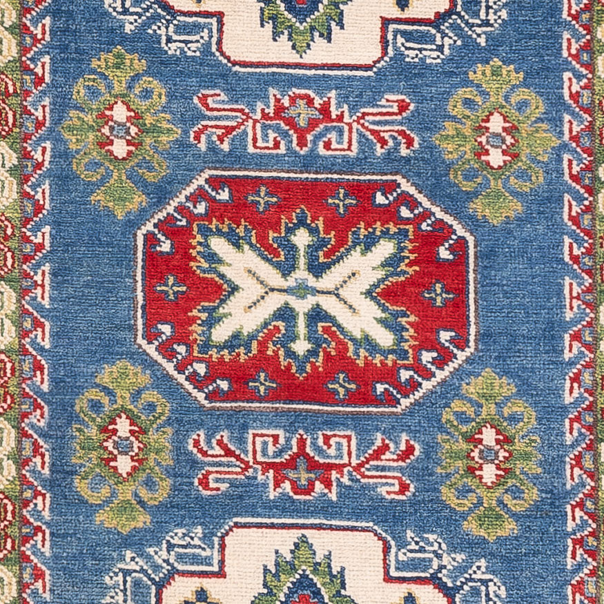 Alfombra de pasillo Alfombra Ziegler - Kazak - 281 x 80 cm - azul