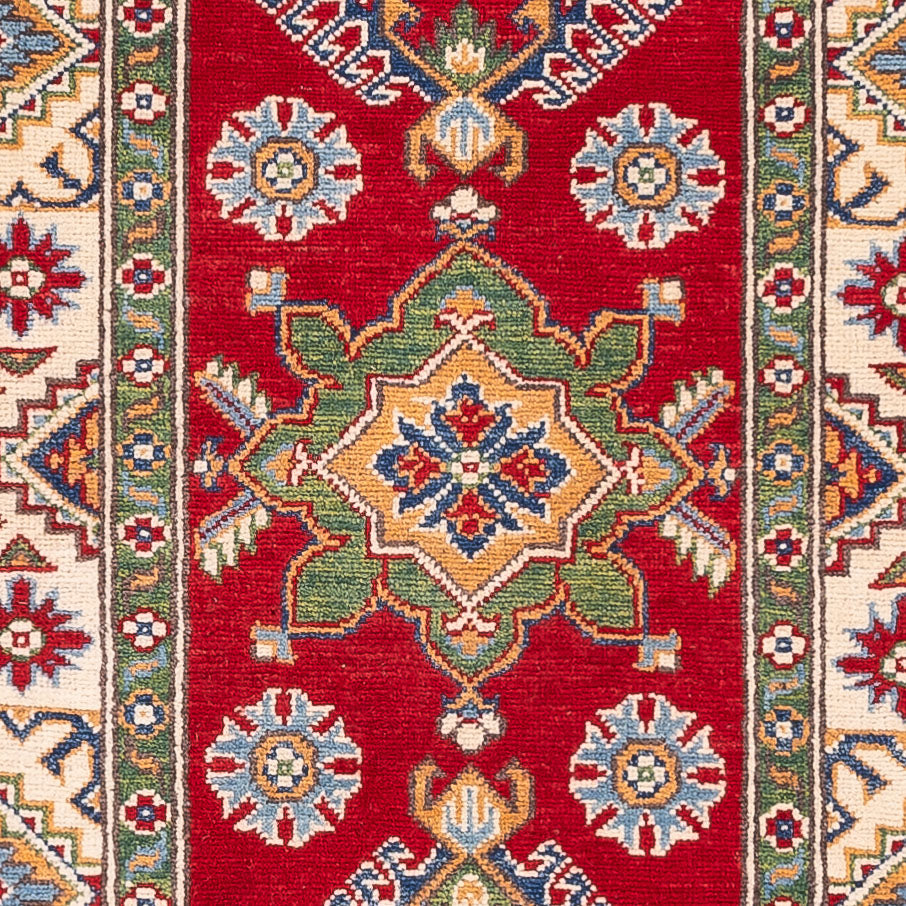Alfombra de pasillo Alfombra Ziegler - Kazak - 293 x 76 cm - rojo