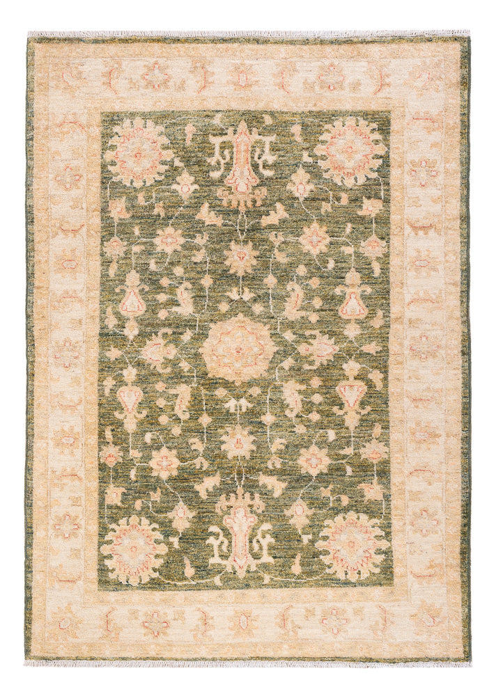 Alfombra Ziegler - 146 x 104 cm - verde oliva