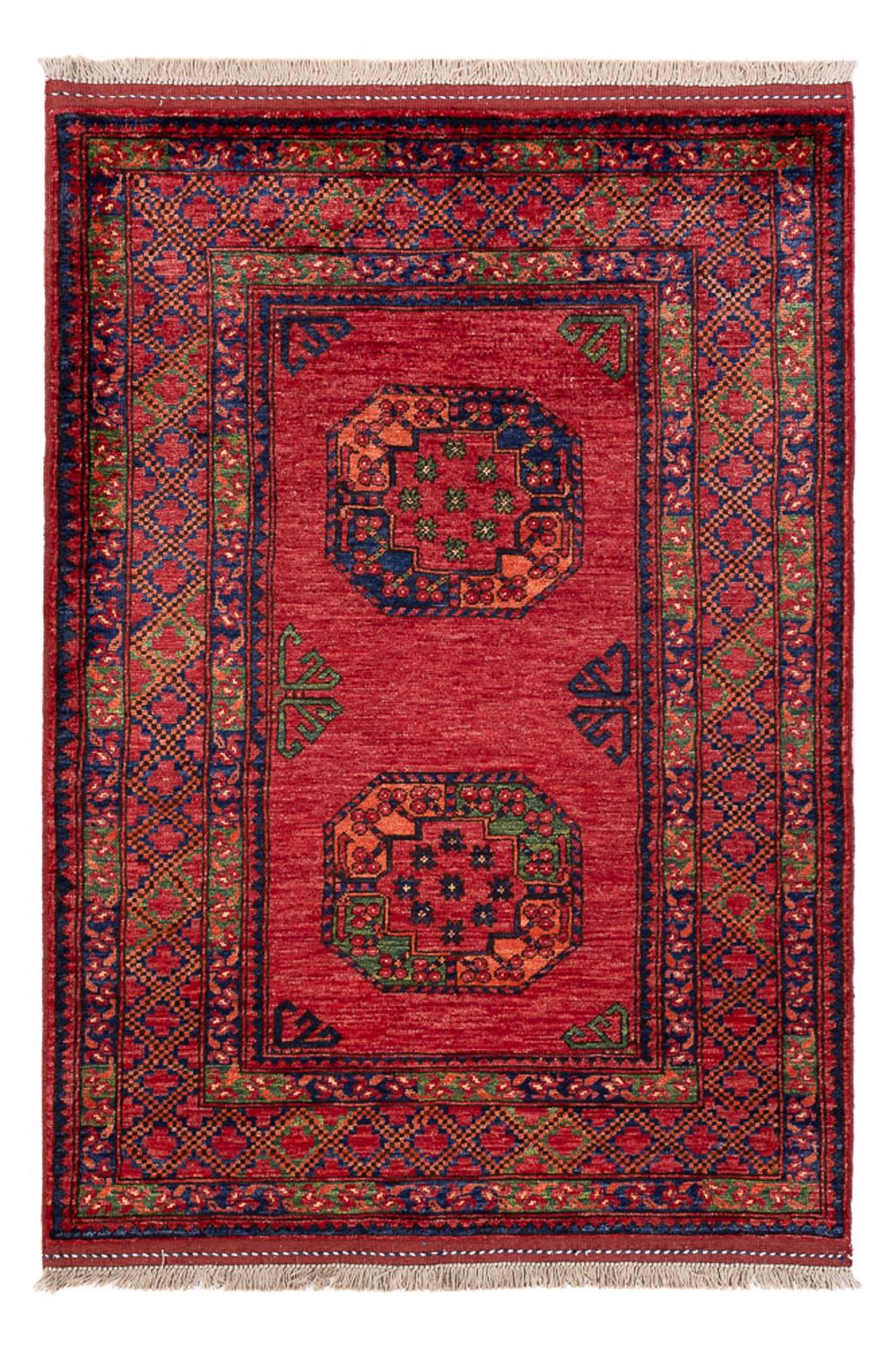 Alfombra afgana - 154 x 108 cm - rojo