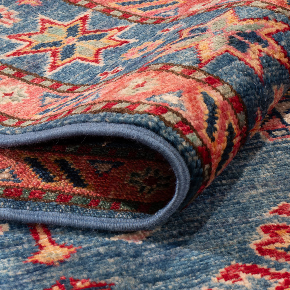 Alfombra Ziegler - Kazak - 152 x 97 cm - azul