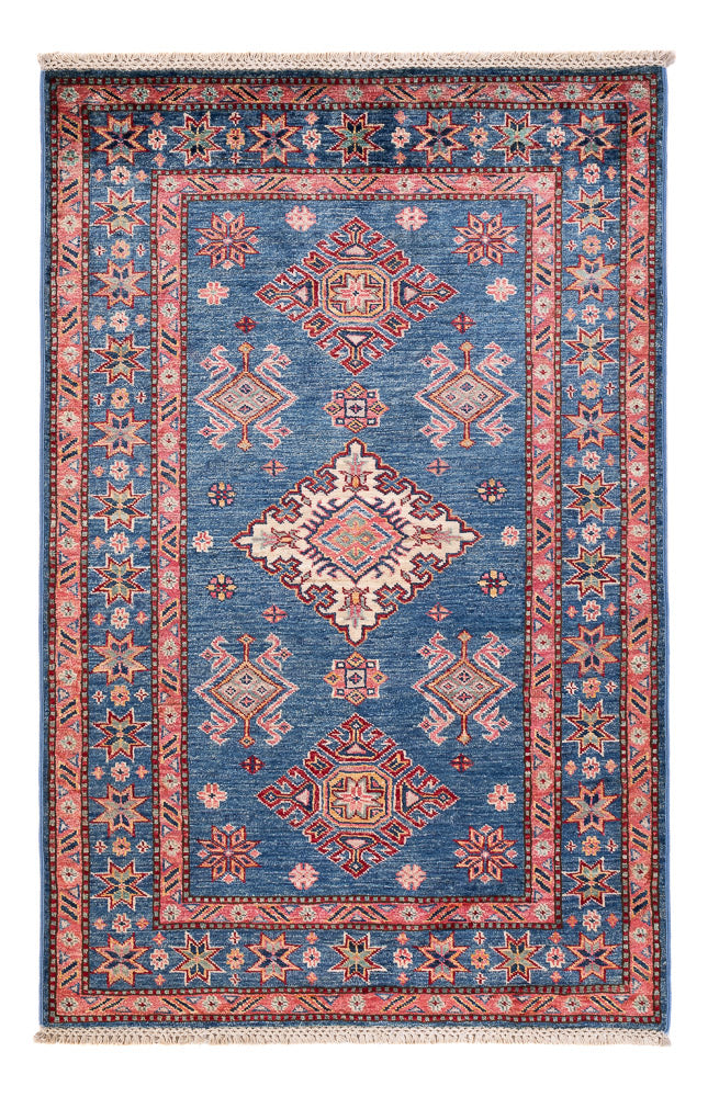 Alfombra Ziegler - Kazak - 152 x 99 cm - azul
