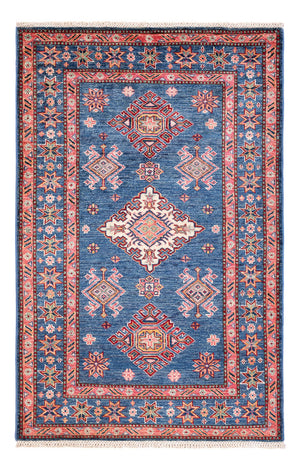 Alfombra Ziegler - Kazak - 155 x 101 cm - azul