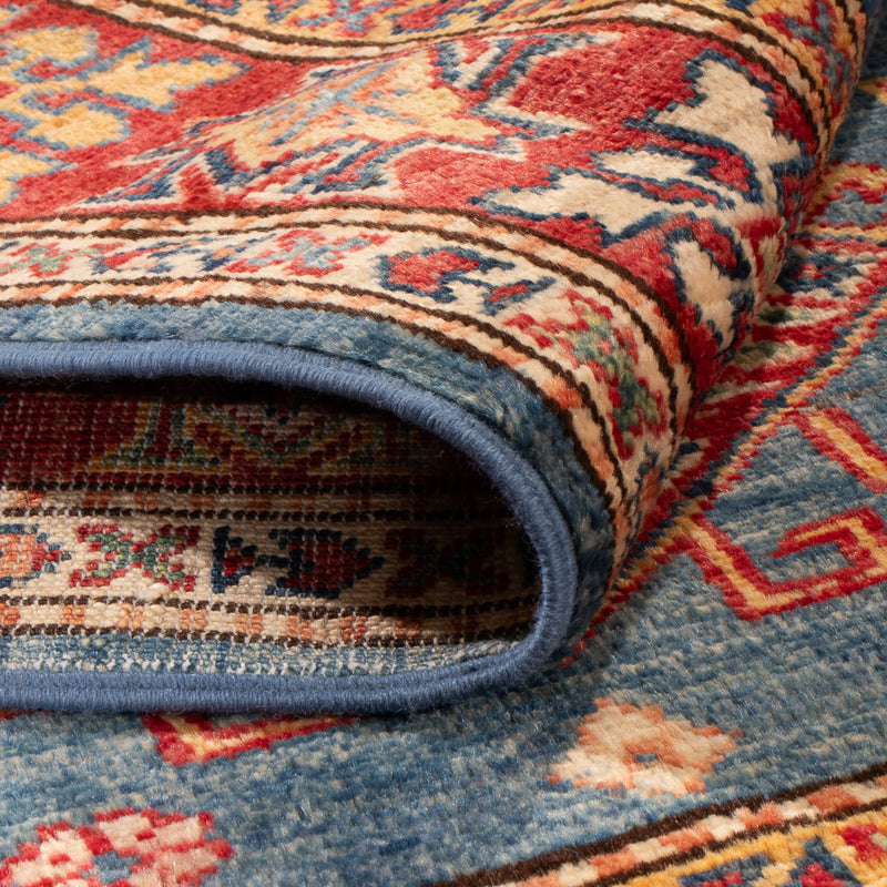 Alfombra Ziegler - Kazak - 154 x 99 cm - azul