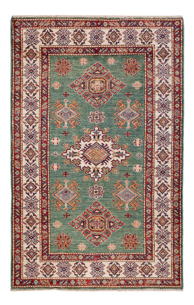 Alfombra Ziegler - Kazak - 154 x 99 cm - verde