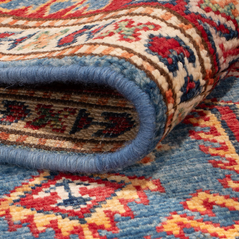 Alfombra Ziegler - Kazak - 158 x 100 cm - azul