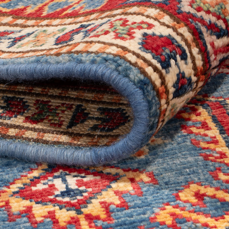 Alfombra Ziegler - Kazak - 158 x 100 cm - azul