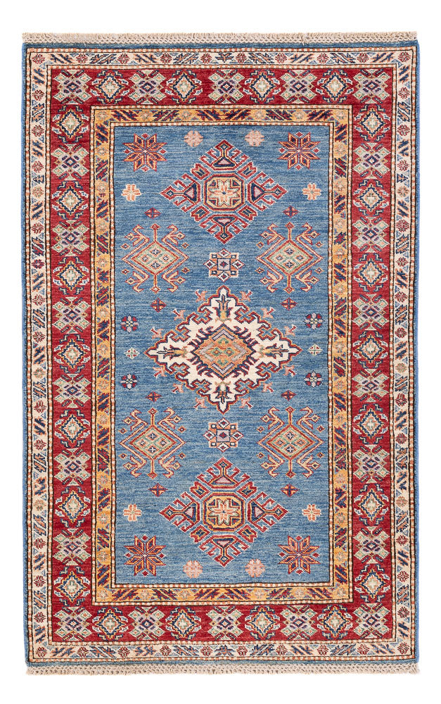 Alfombra Ziegler - Kazak - 150 x 95 cm - azul