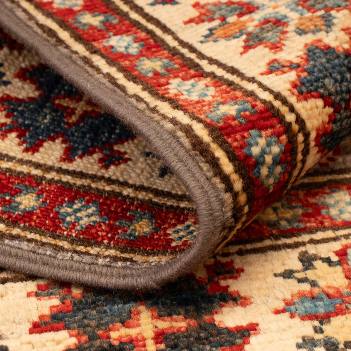 Alfombra Ziegler - Kazak - Real - 94 x 59 cm - beige oscuro