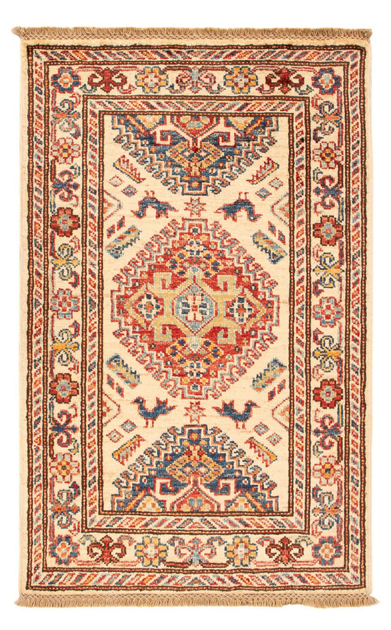Alfombra Ziegler - Kazak - Real - 93 x 57 cm - beige claro