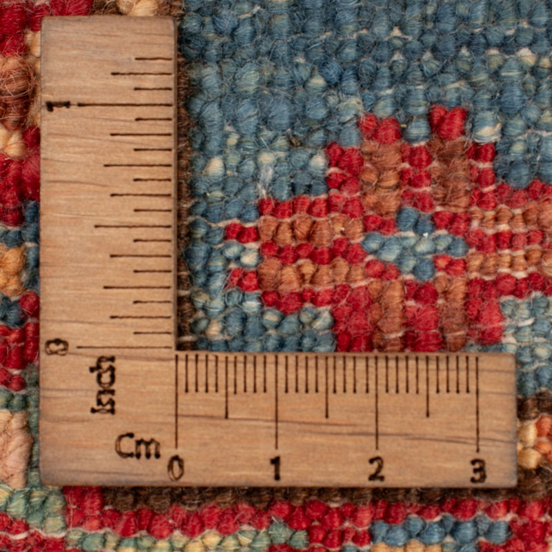 Alfombra Ziegler - Kazak - Real - 92 x 62 cm - azul claro