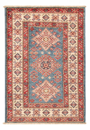 Alfombra Ziegler - Kazak - Real - 93 x 63 cm - azul claro