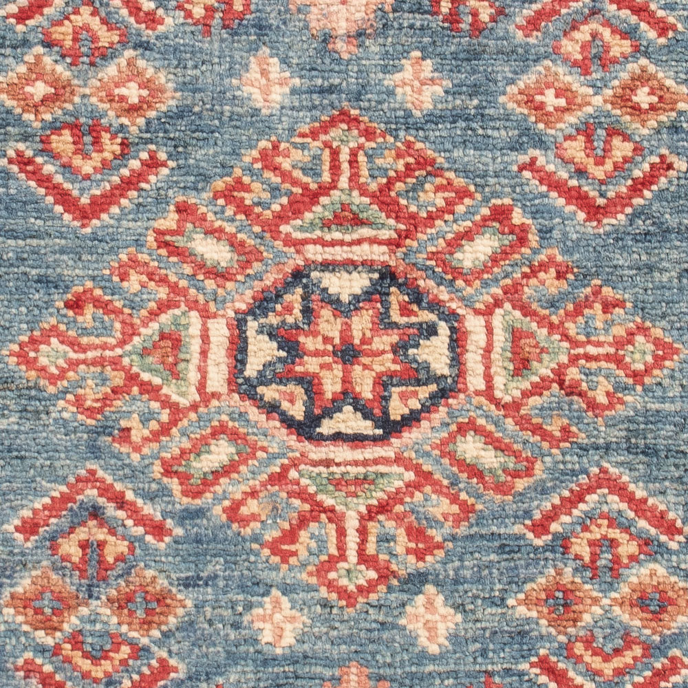 Alfombra Ziegler - Kazak - Real - 93 x 63 cm - azul claro