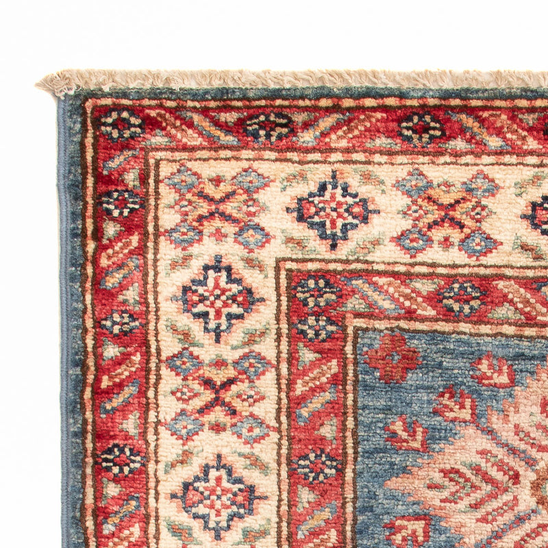 Alfombra Ziegler - Kazak - Real - 93 x 63 cm - azul claro