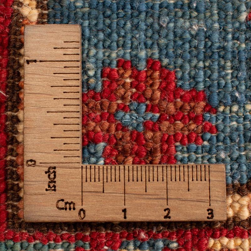 Alfombra Ziegler - Kazak - Real - 93 x 63 cm - azul claro