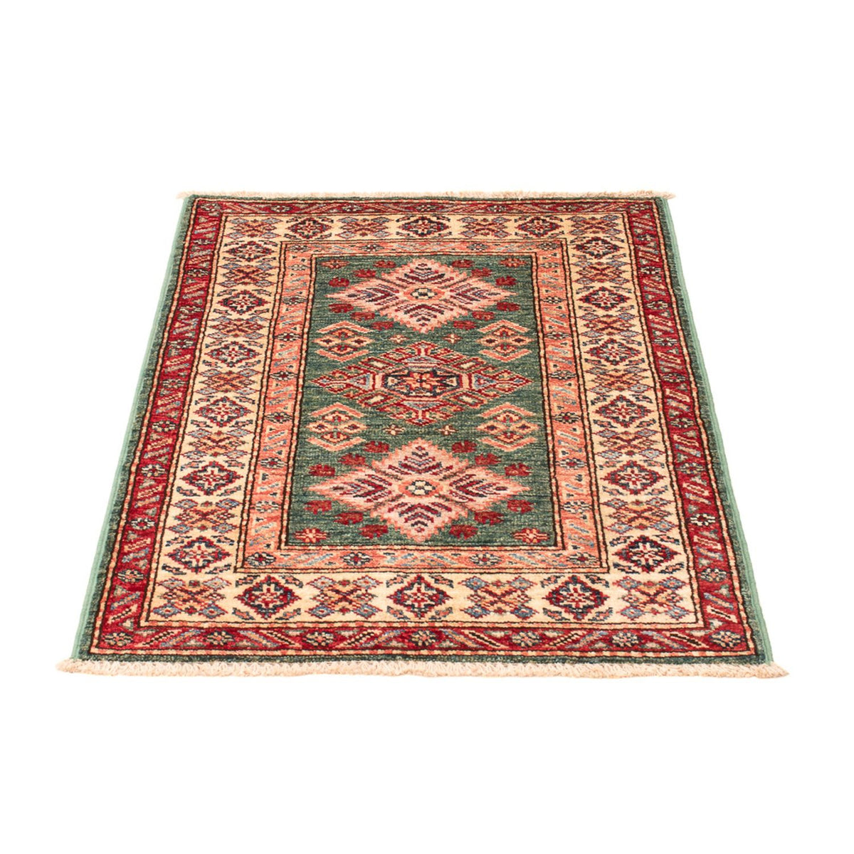 Alfombra Ziegler - Kazak - Real - 89 x 61 cm - verde