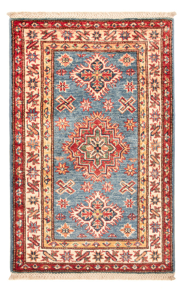 Alfombra Ziegler - Kazak - Real - 94 x 61 cm - azul