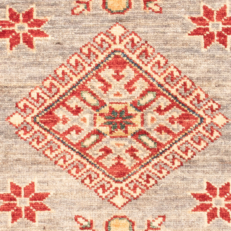 Alfombra Ziegler - Kazak - Real - 92 x 64 cm - gris claro