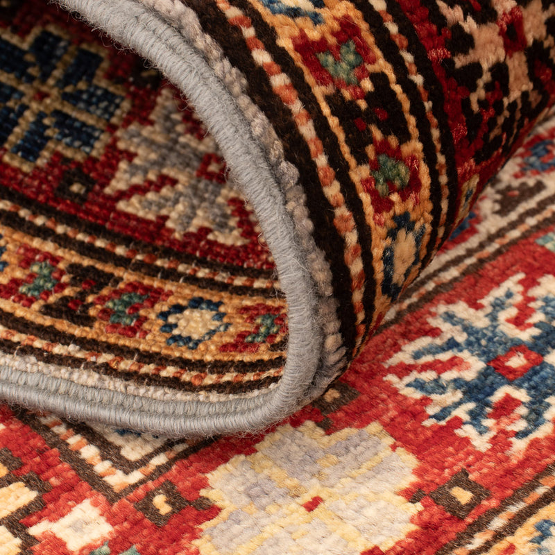 Alfombra Ziegler - Kazak - Real - 92 x 64 cm - gris claro