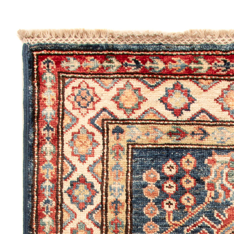 Alfombra Ziegler - Kazak - Real - 95 x 58 cm - azul petróleo