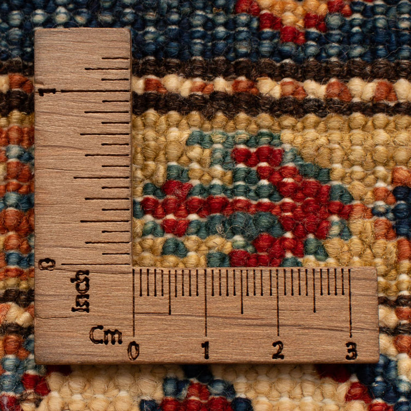 Alfombra Ziegler - Kazak - Real - 95 x 58 cm - azul petróleo