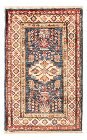 Alfombra Ziegler - Kazak - Real - 95 x 60 cm - azul petróleo