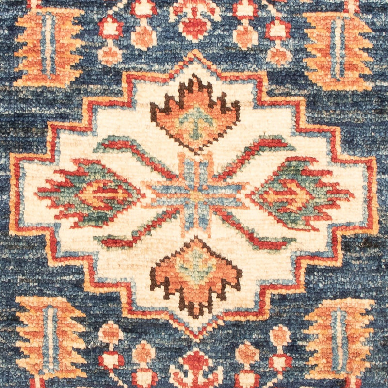Alfombra Ziegler - Kazak - Real - 95 x 60 cm - azul petróleo