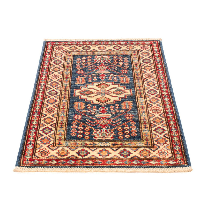 Alfombra Ziegler - Kazak - Real - 95 x 60 cm - azul petróleo