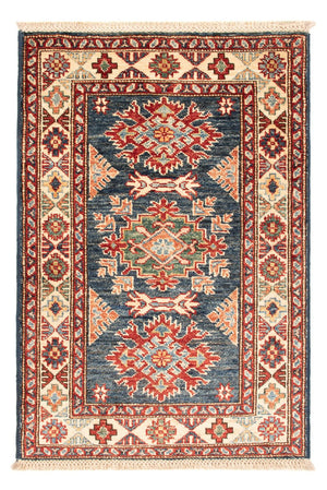 Alfombra Ziegler - Kazak - Real - 90 x 60 cm - azul petróleo