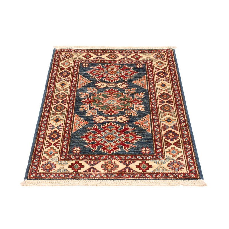 Alfombra Ziegler - Kazak - Real - 90 x 60 cm - azul petróleo